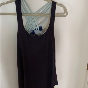 Navy and light blue No Limit Tank